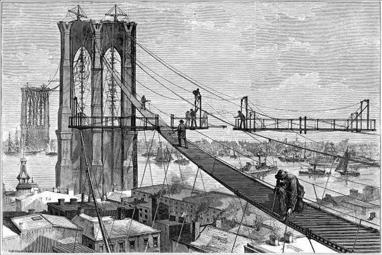 Copy of a Brooklyn Bridge Elevation Drawing